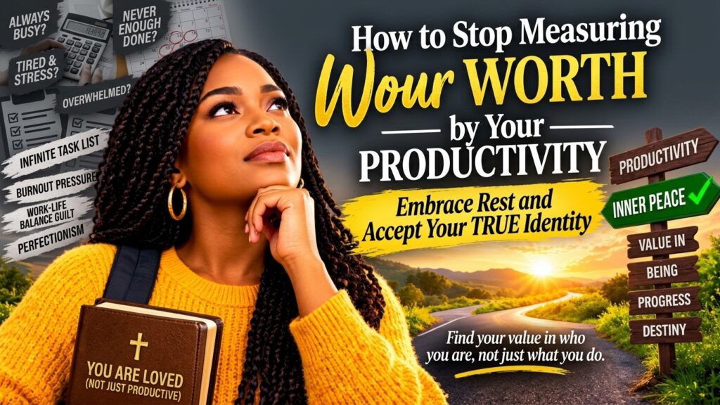 How to Stop Measuring Your Worth by Your Productivity